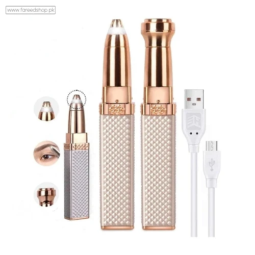2 in 1 Facial Hair Remover Eyebrow Trimmer Rechargeable - Shop Online