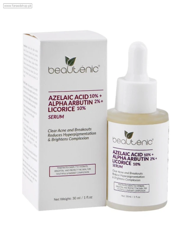 Beautenic Azelaic Acid 10%+Alpha Arbutin 2%+Licorice 10% Serum 30Ml