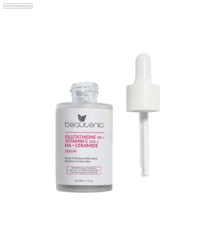 Beautenic Glutathione Vitamin C 15% + HA + Ceramide Serum 30ml