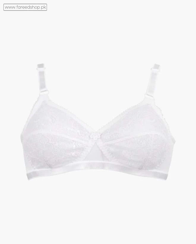 BeBelle X-Over Lace Bra – White