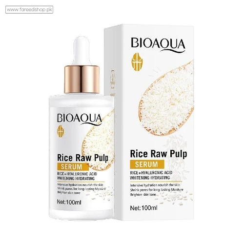 Bioaqua Rice Raw Pulp Essence Hyaluronic Acid Serum