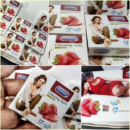 Durex Strawberry All Flovours Chewing Gum