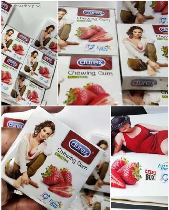 Durex Strawberry All Flovours Chewing Gum