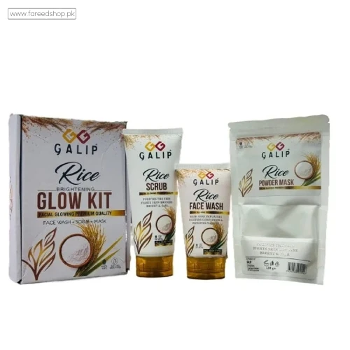 Galip Rice Kit (Powder Mask, Scrub, Face Wash) in Pakistan