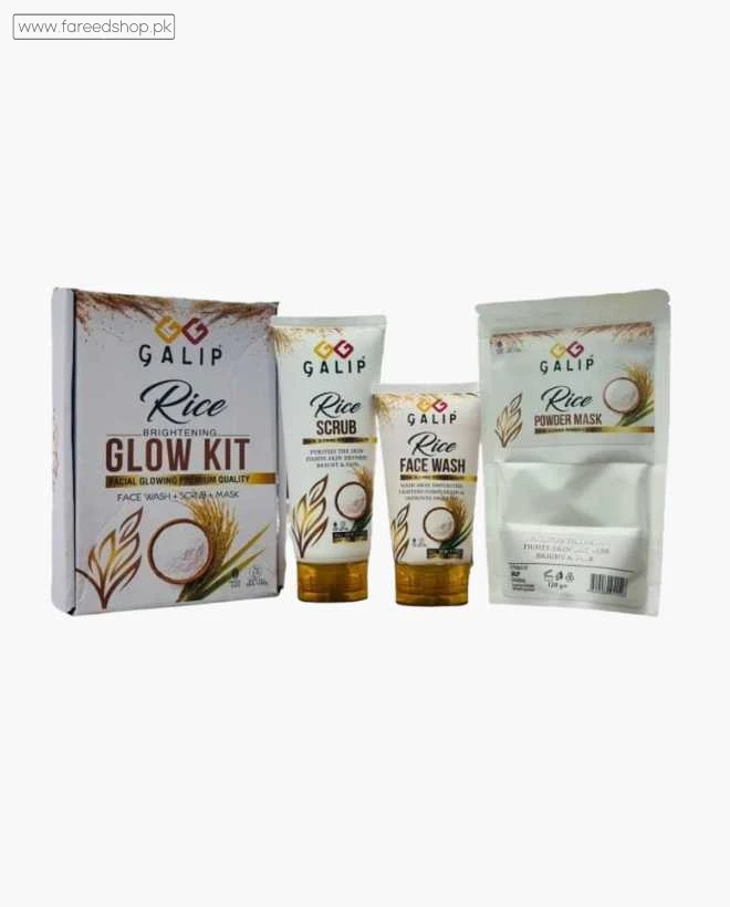Galip Rice Kit (Powder Mask, Scrub, Face Wash) in Pakistan