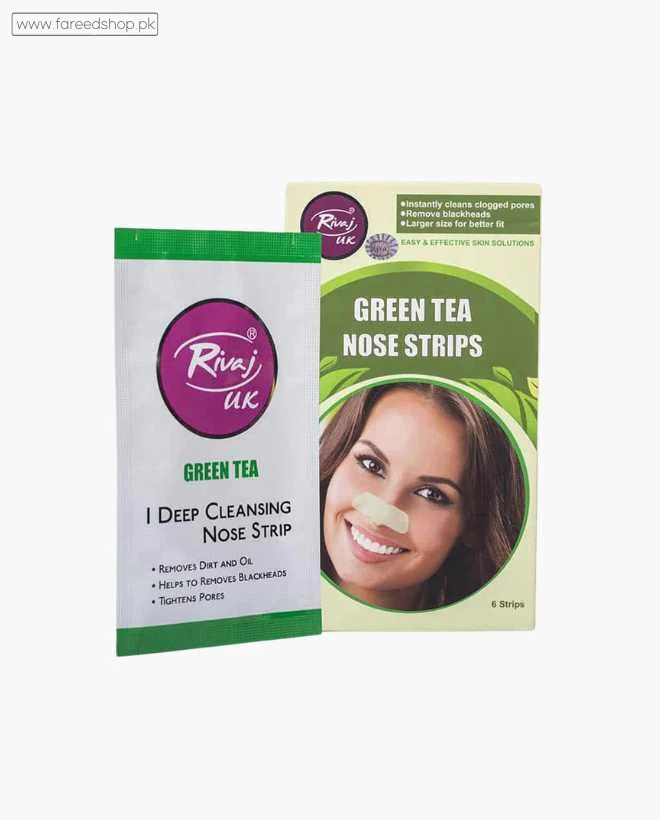 Green Tea Nose Strips - Pack of 6