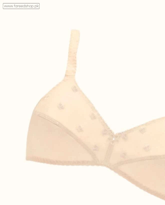 BeBelle Women's Xclence Embroidered Cotton Bra - Skin thumb