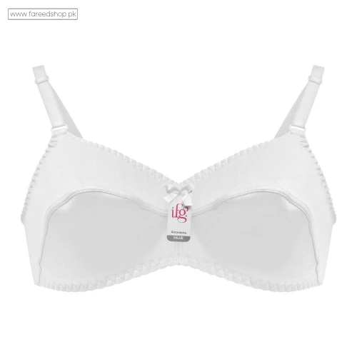 IFG Amoreena Cotton Bra - White thumb