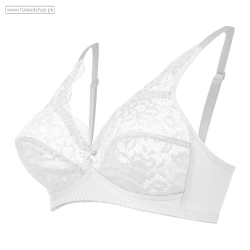 IFG Blossom Lace Bra - White thumb