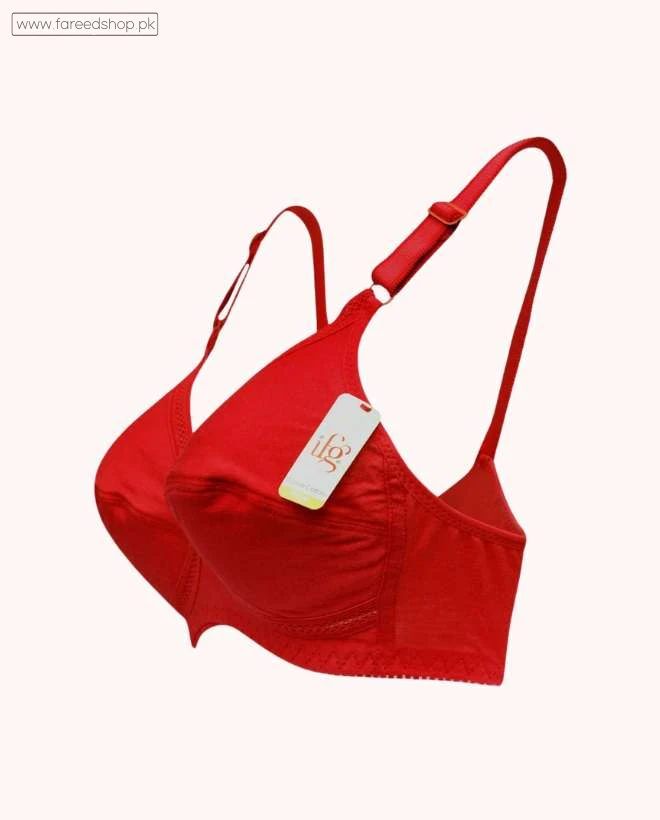 IFG Corina Cotton Bra - Red thumb