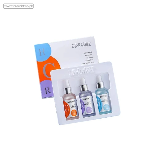 dr rashel anti-aging moisturizing complete facial serum set pack of 3